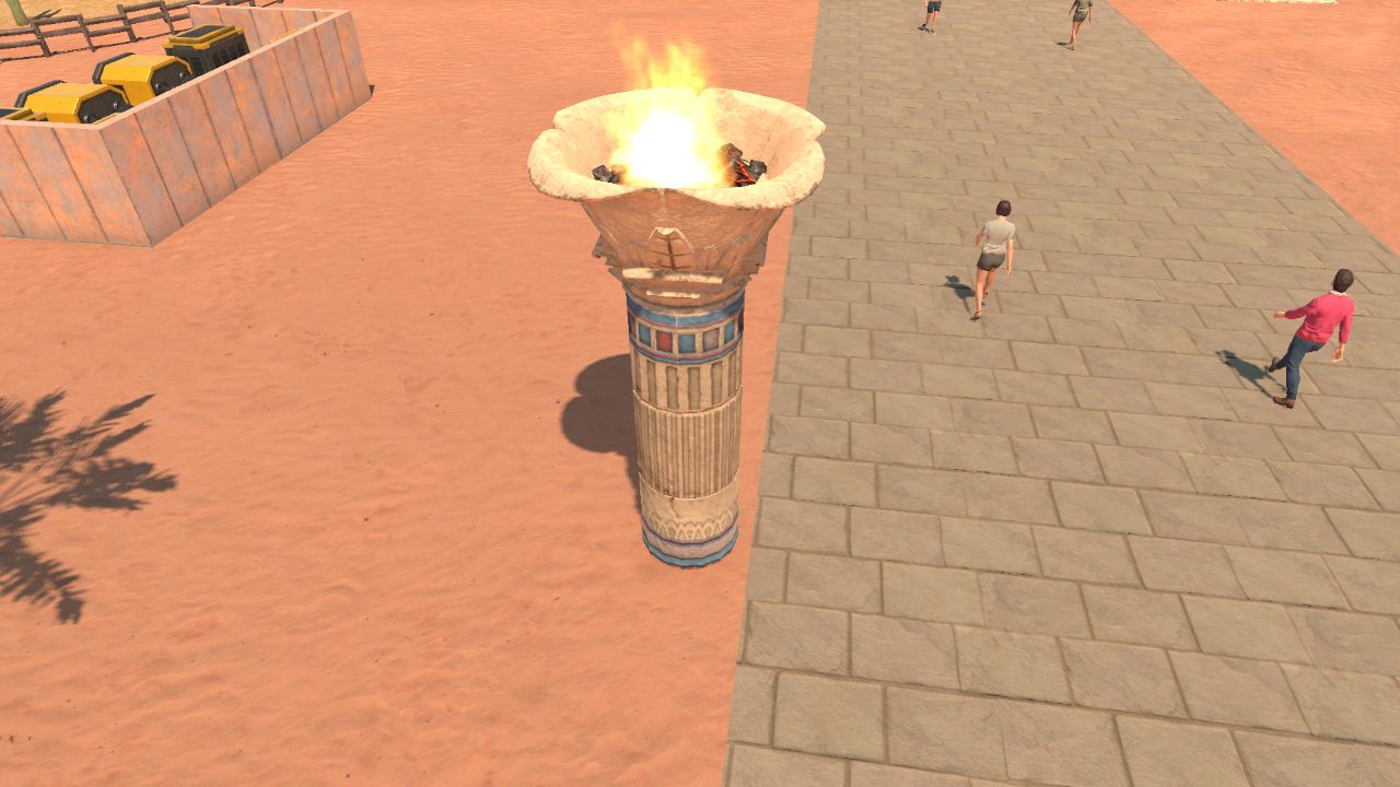 Arid Torch Post