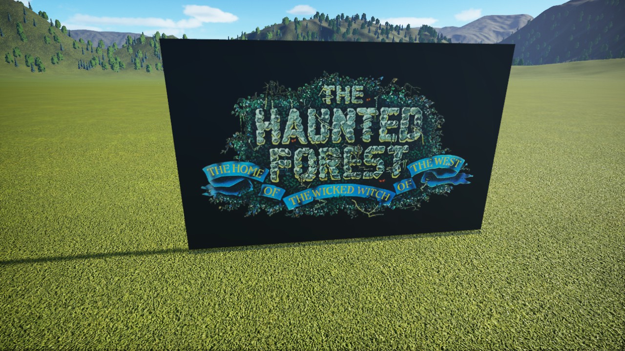 OZ-HauntedForestSign(4mX2.5m)