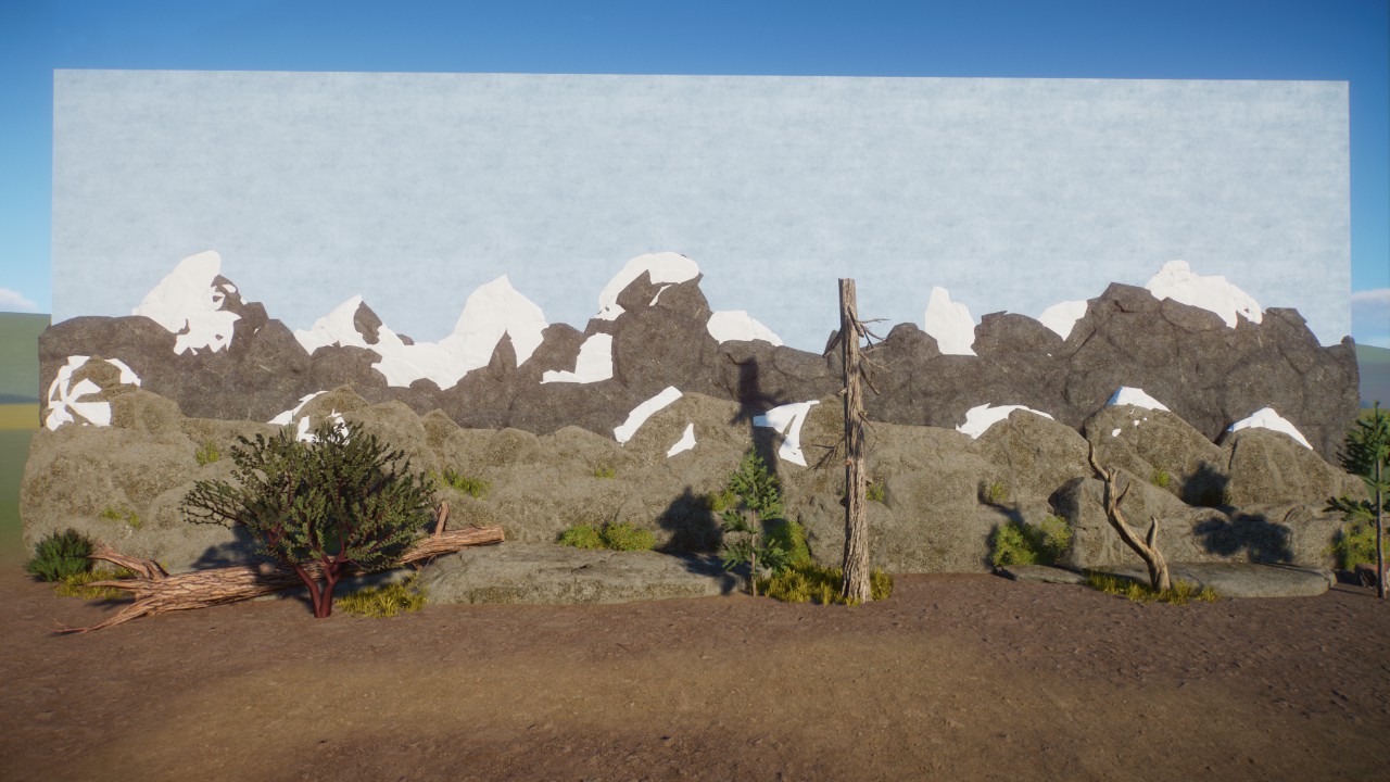 Tundra / Taiga Habitat Backdrop