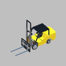 Forklift small but capable