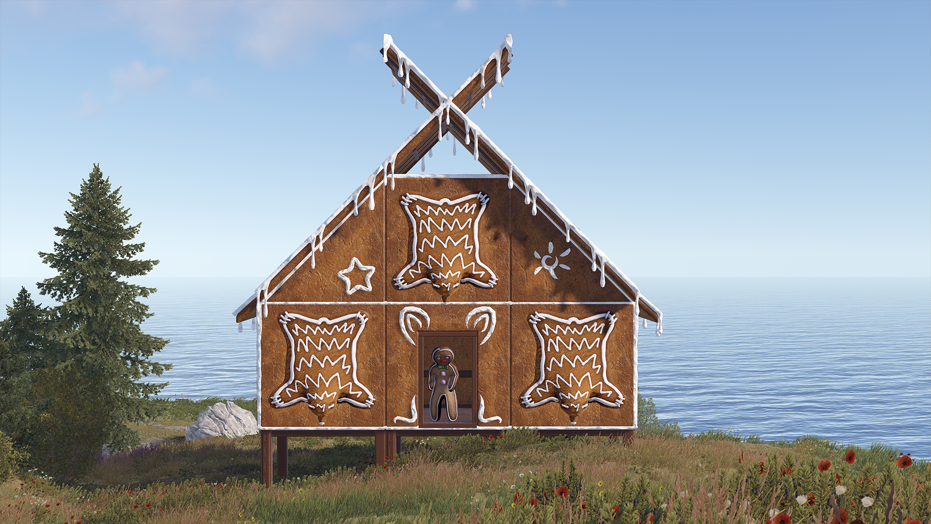 Gingerbread Bear Rug