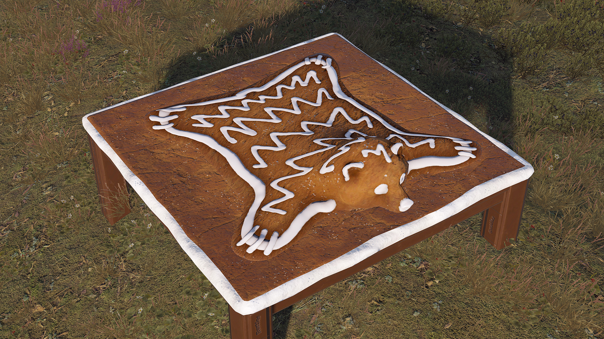 Gingerbread Bear Rug