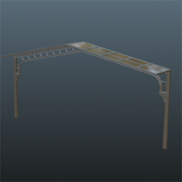 Pergola 7m Width Modul 1 Steel Black