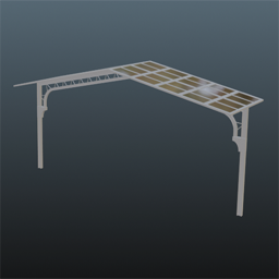 Pergola 7m Width Modul 2 Steel White