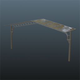 Pergola 7m Width Modul 2 Steel Black