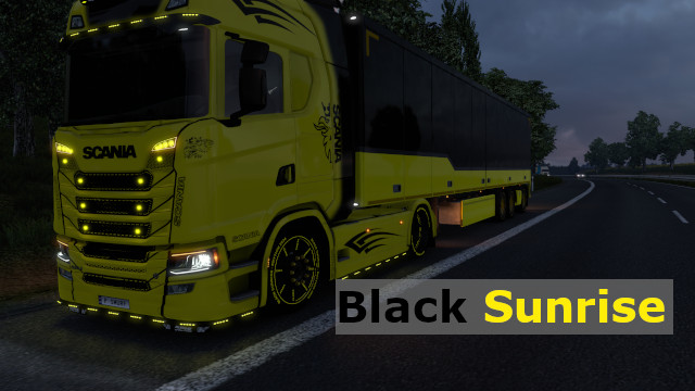 Skin for Scania S Black Sunrise