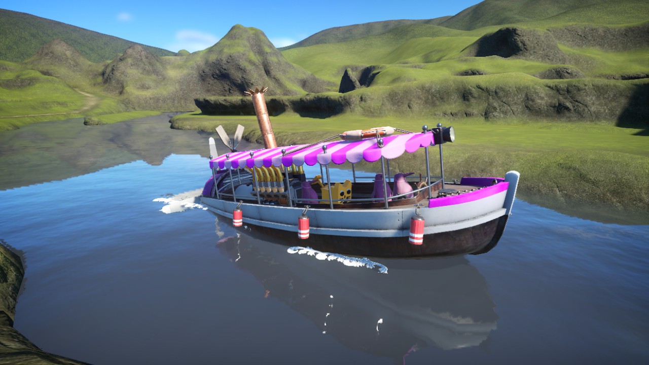Pink Penguin Escape Boat