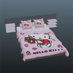 Double Bed Hello Kitty