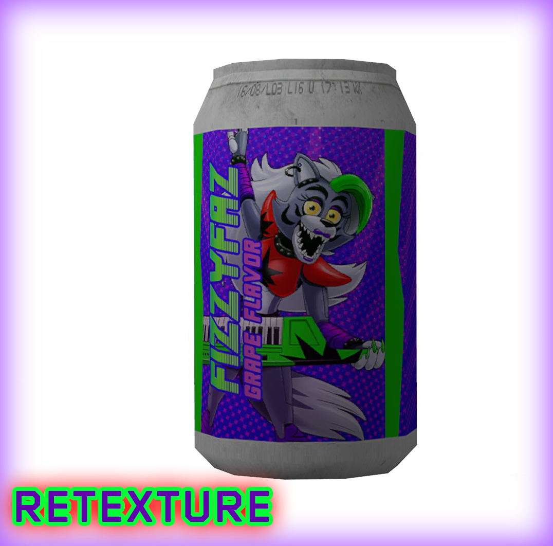 Fizzy Faz Grape Flavor Soda Can [RETEXTURE] preview