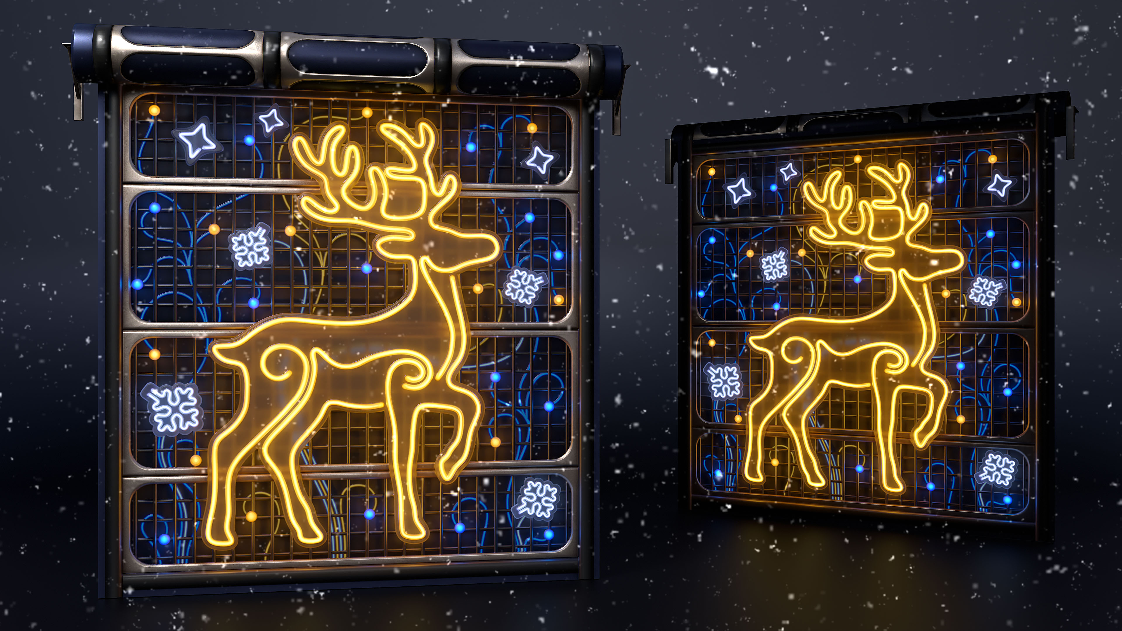 Winter Spirit Garage Door