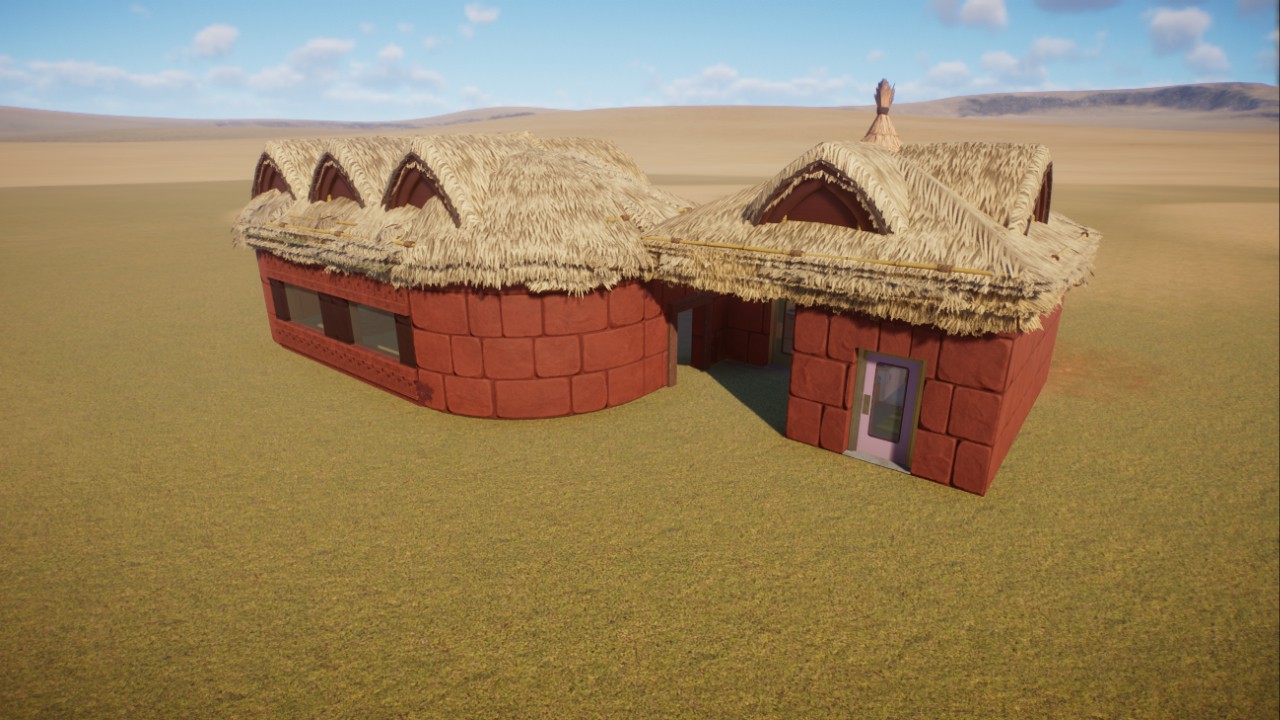 HabitatEntrancePlus ThatchedRoof