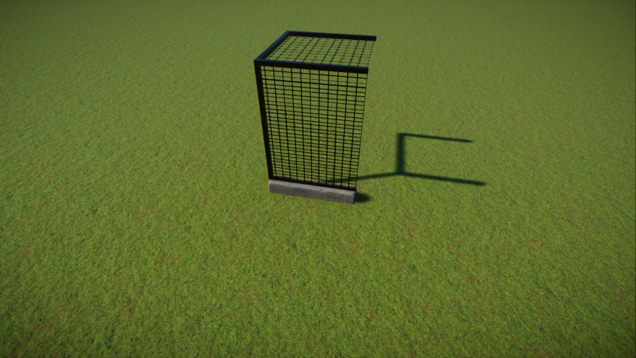 Stone and Mesh Fence Pieces