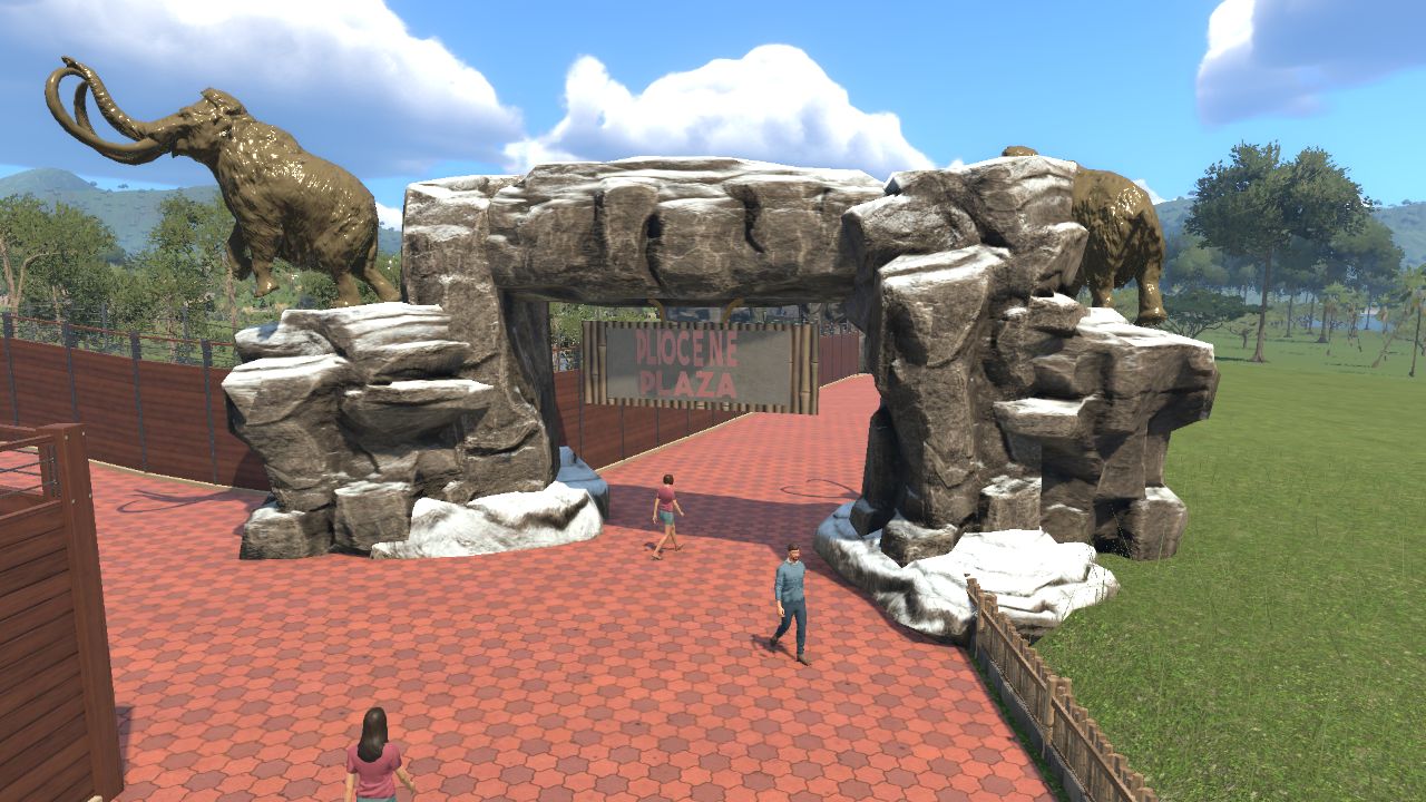 Pliocene Plaza enterance gate