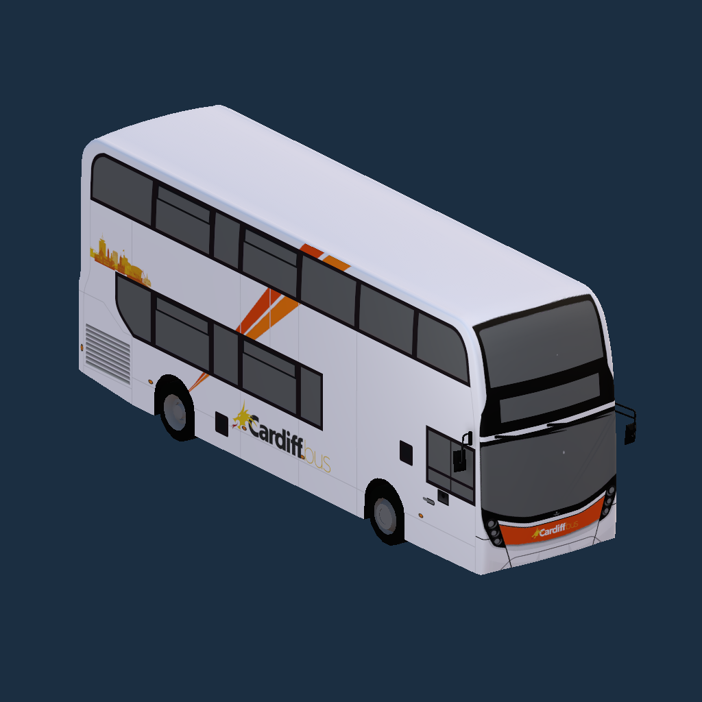 Cardiff Bus White E400 MMC 10.3 (no ads)