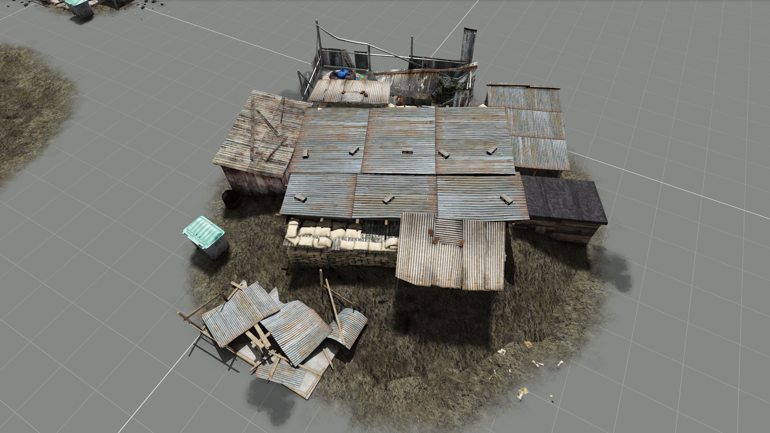 Small Crater Bunker Urban Thick Large