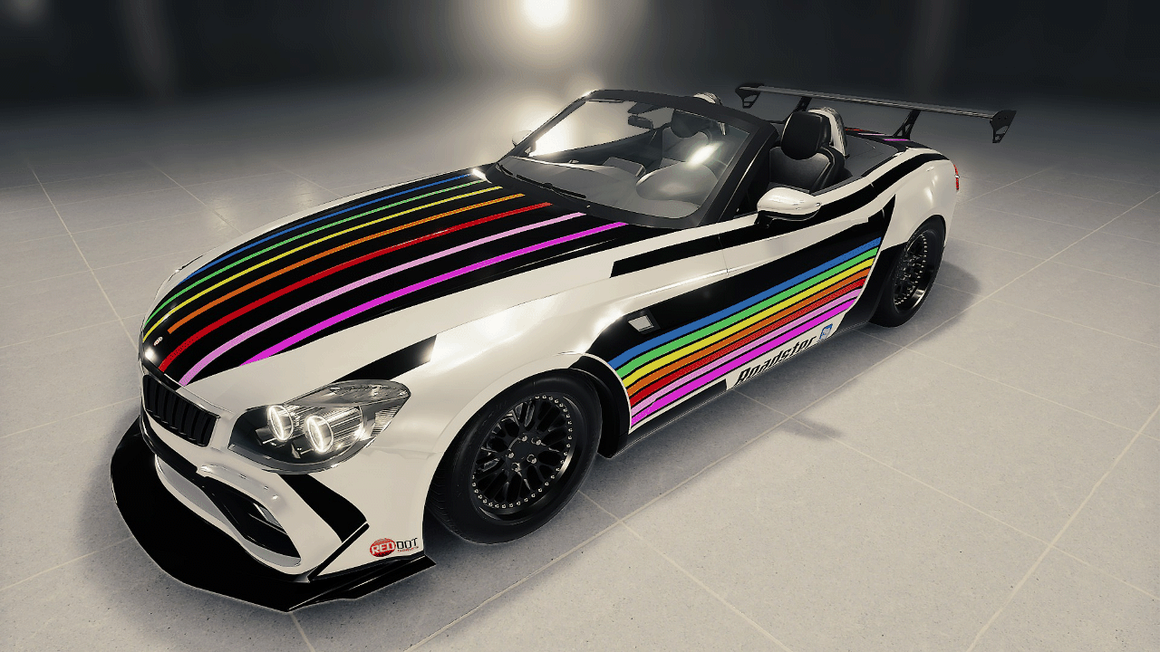 FMW Roadster Rainbow Stripes [Livery]