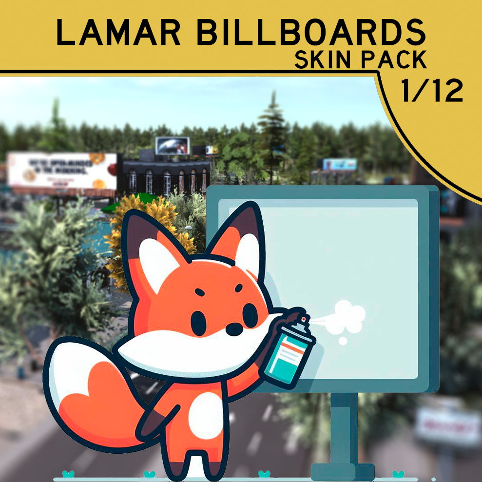 Lamar Billboards Skin Pack 1/12