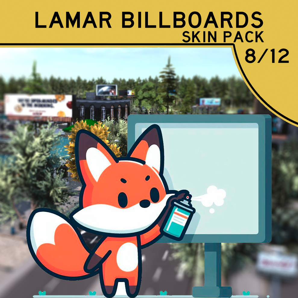 Lamar Billboards Skin Pack 8/12