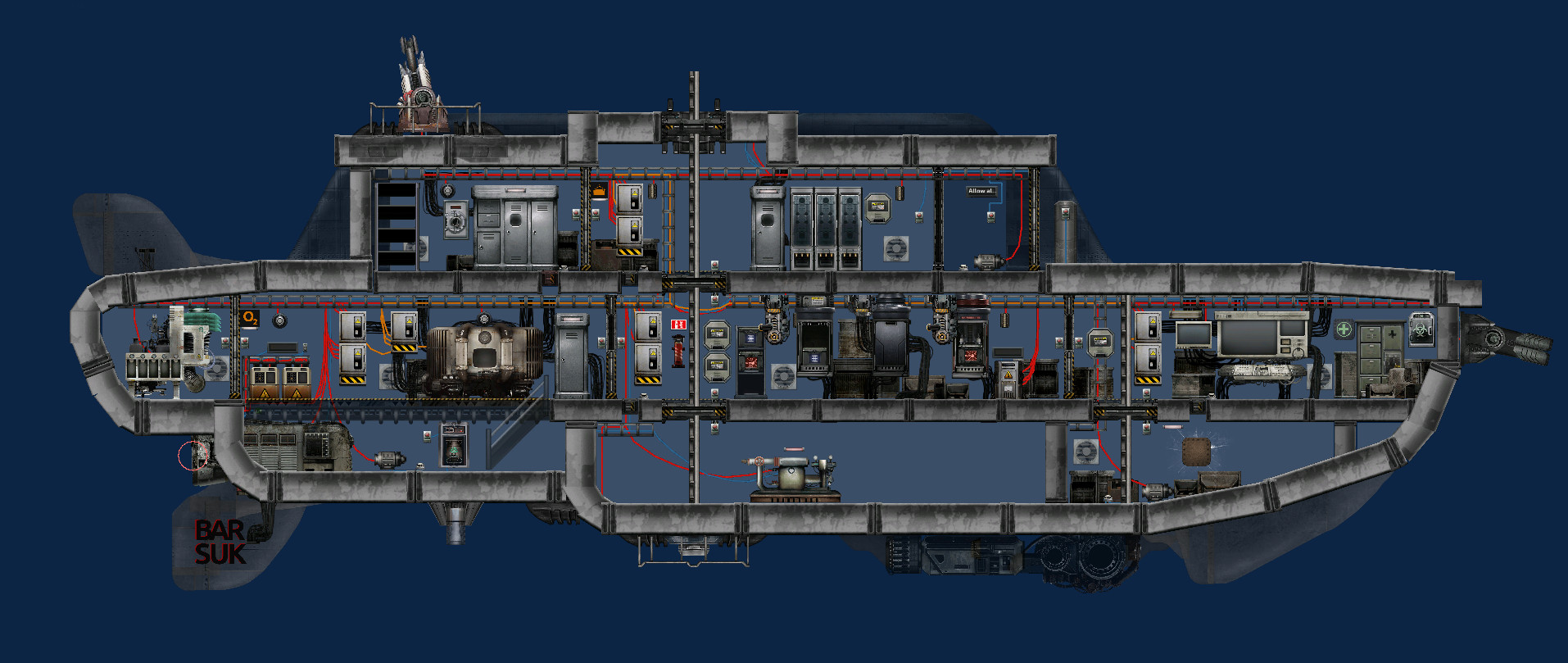 Glasuk, the glass Barsuk – Barotrauma Mod
