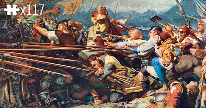Arnold von Winkelried, a legendary hero from Switzerland