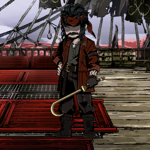 Twin Hooks Moustachioed Pirate