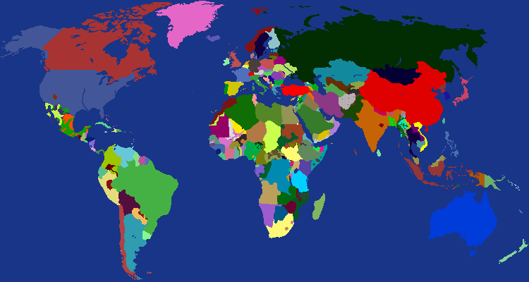 Realistic World Map