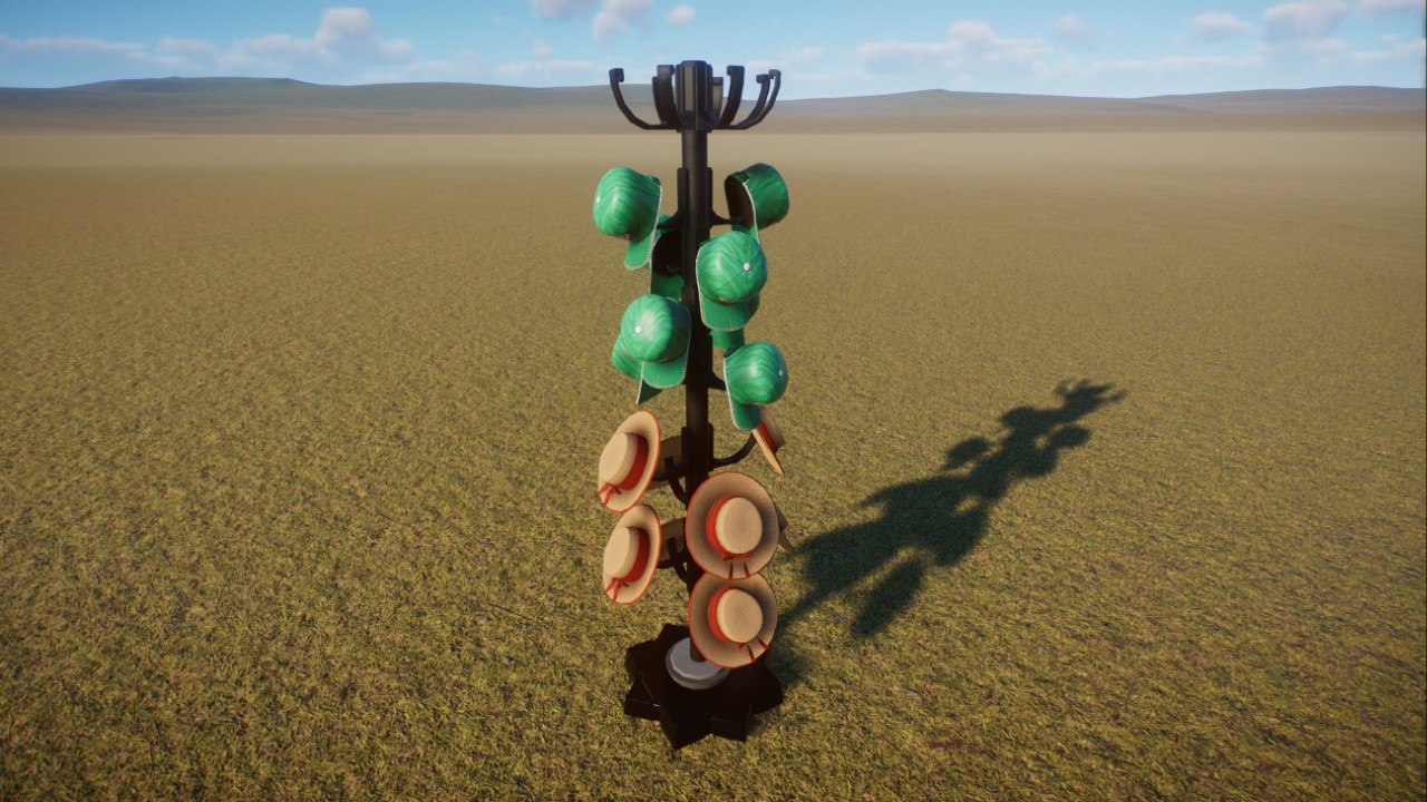 Souvenir / gift shop hat rack preview