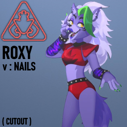 (Cutout) FNAF-SB-R - Roxy - Nails