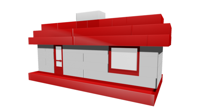 LEGO Classic: Town Plan 700.3a-1 red