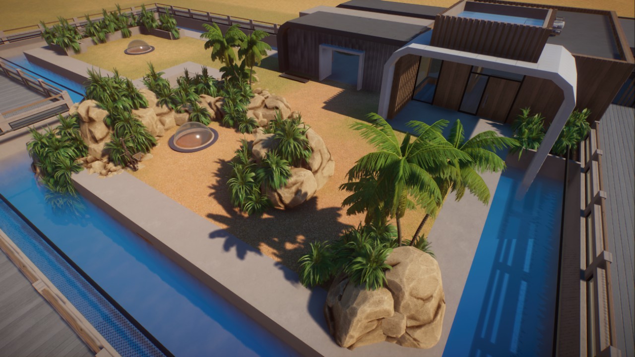 Flamingo Island - modern habitat by Adamup