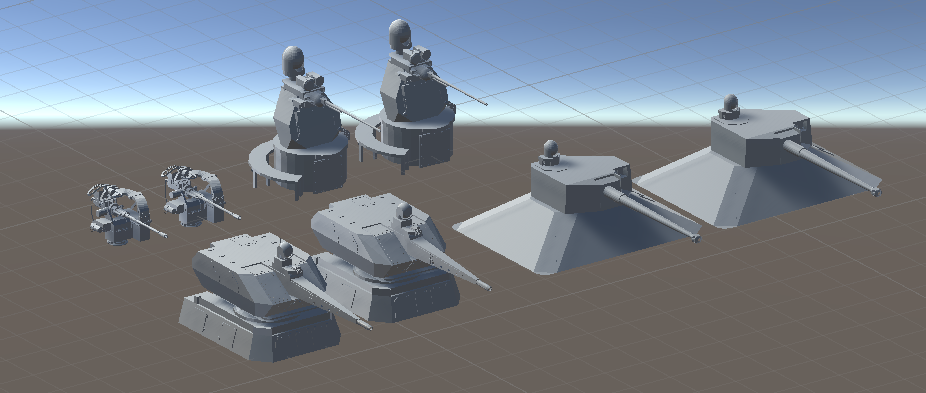 Medium Caliber Gun Set