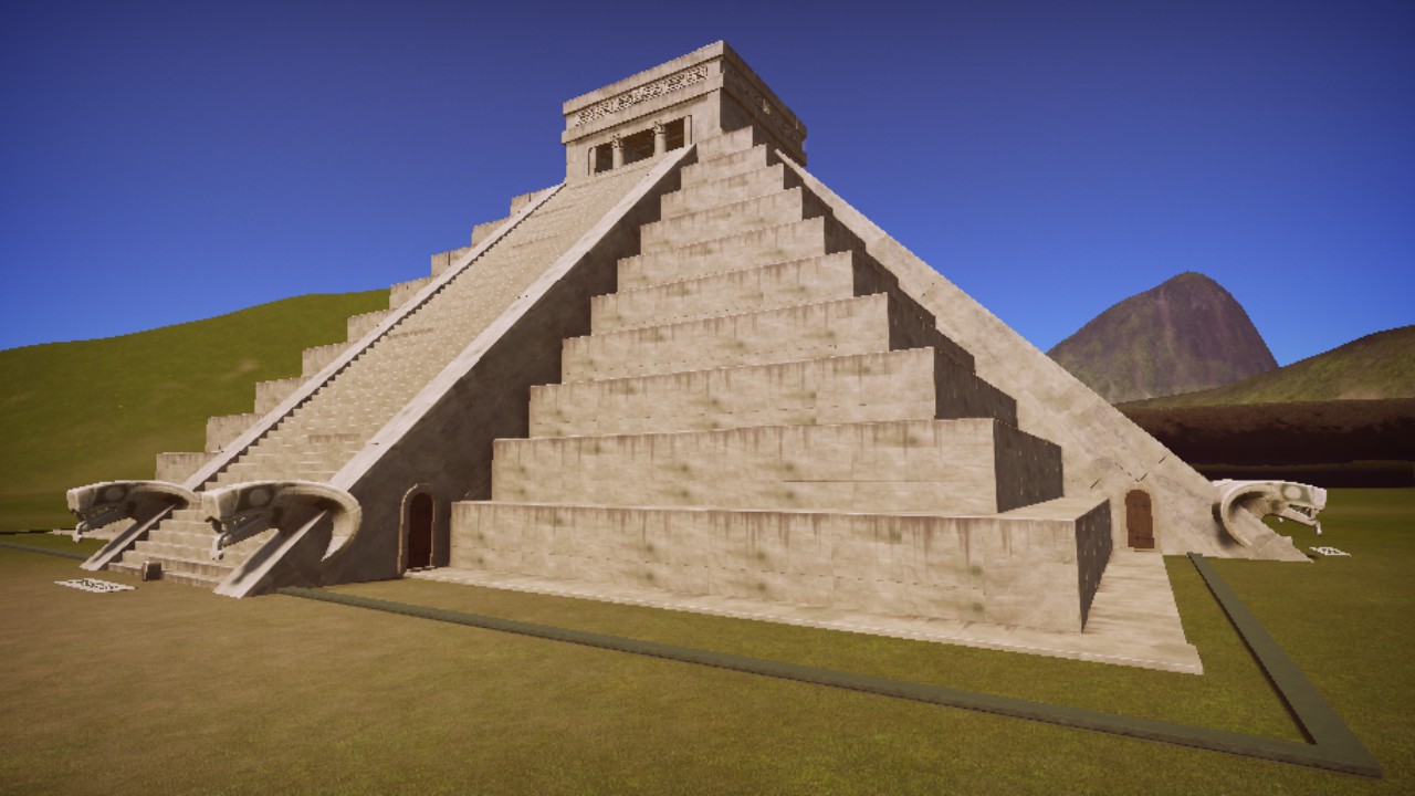 Chichen Itza Mayan Pyramid - Ruined version