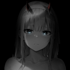 zero two dark background 4K +18