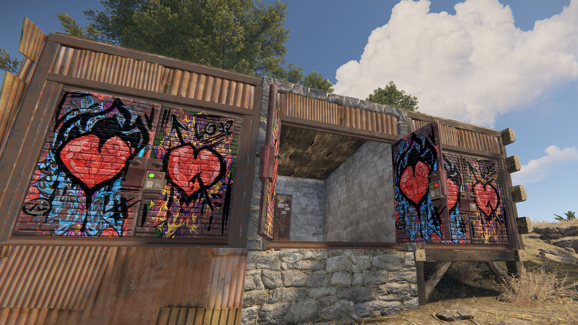 Graffiti Love Double Door