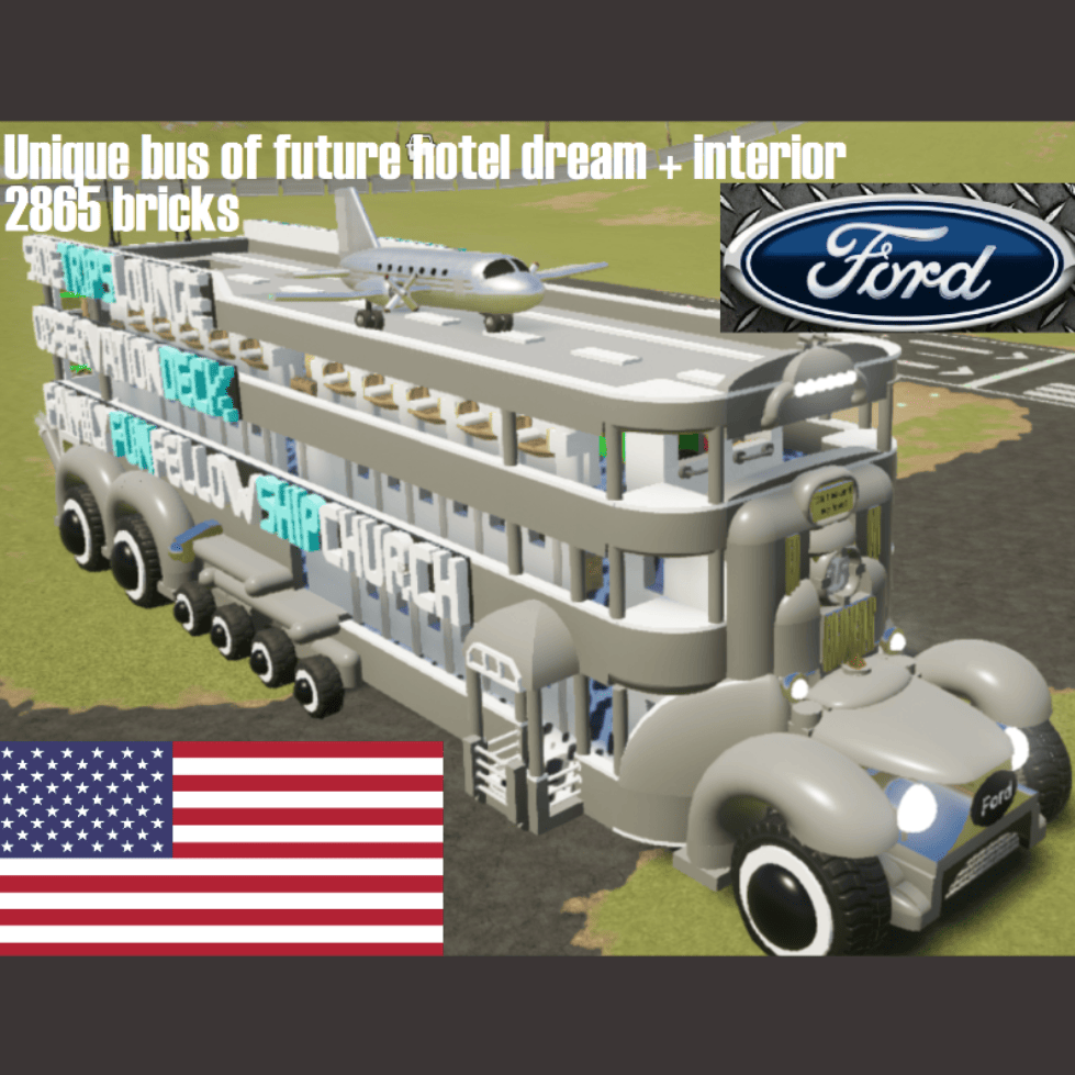 Unique bus of future hotel dream + interior