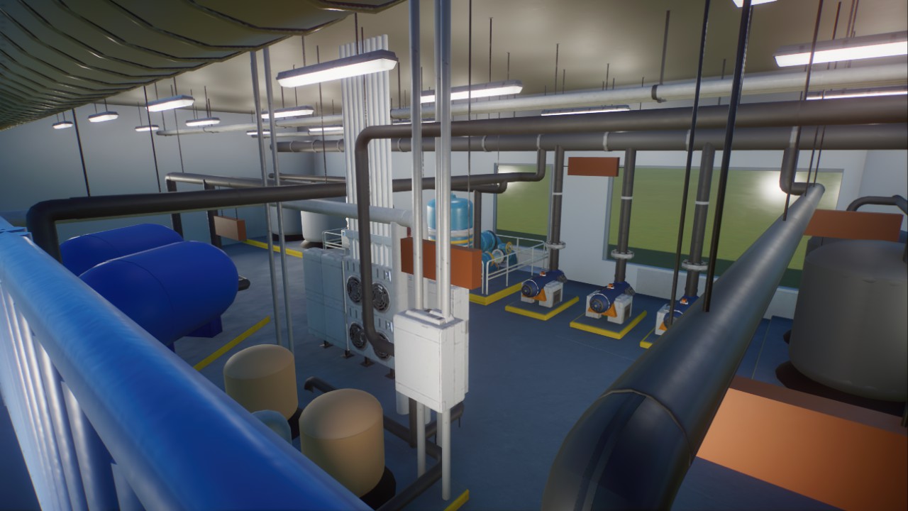 Water Filtration Building with guest viewing