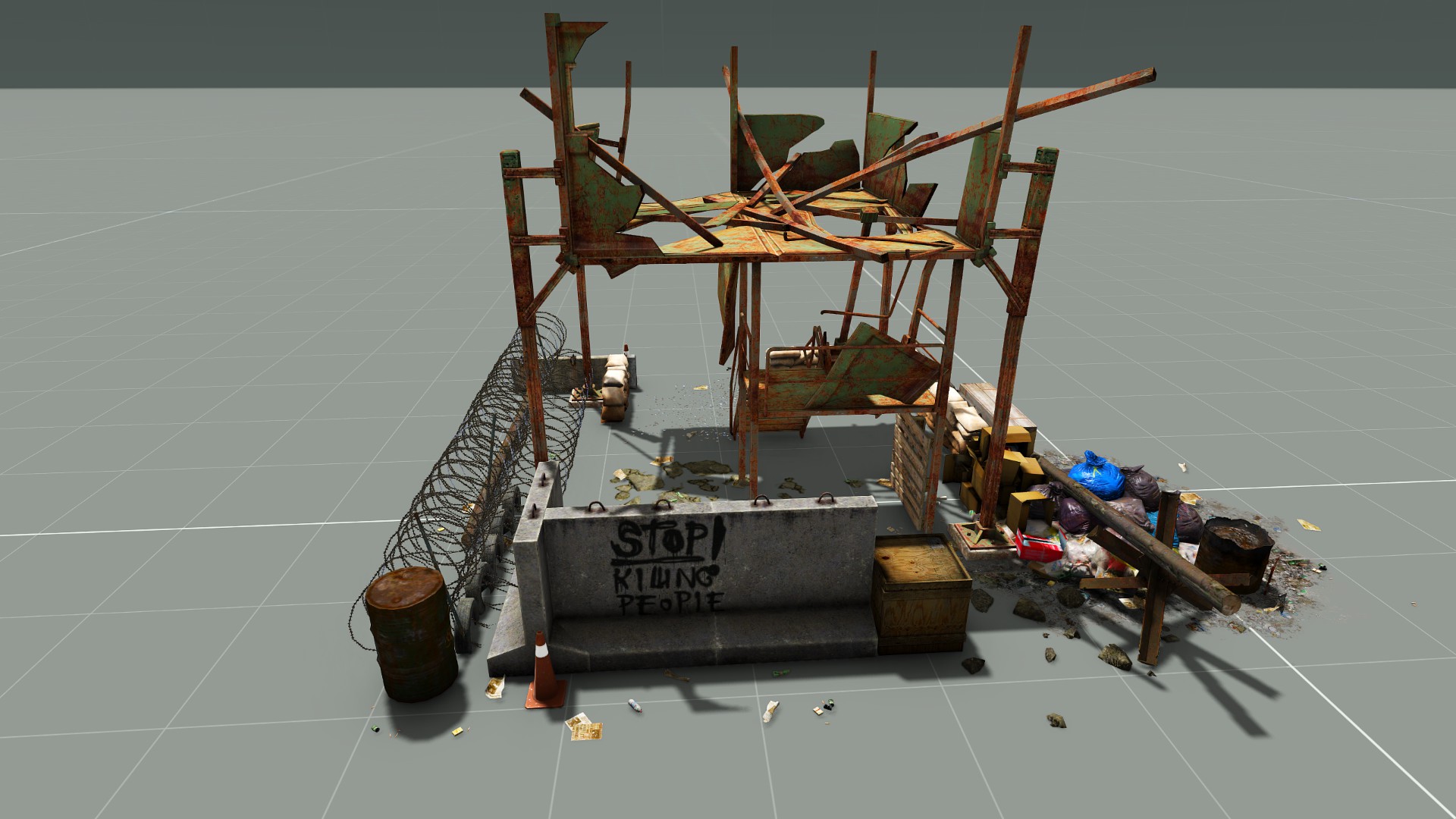 Small Improvised Broken Watchtower