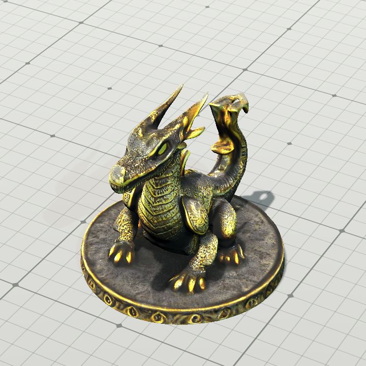 Golden Drake Statue