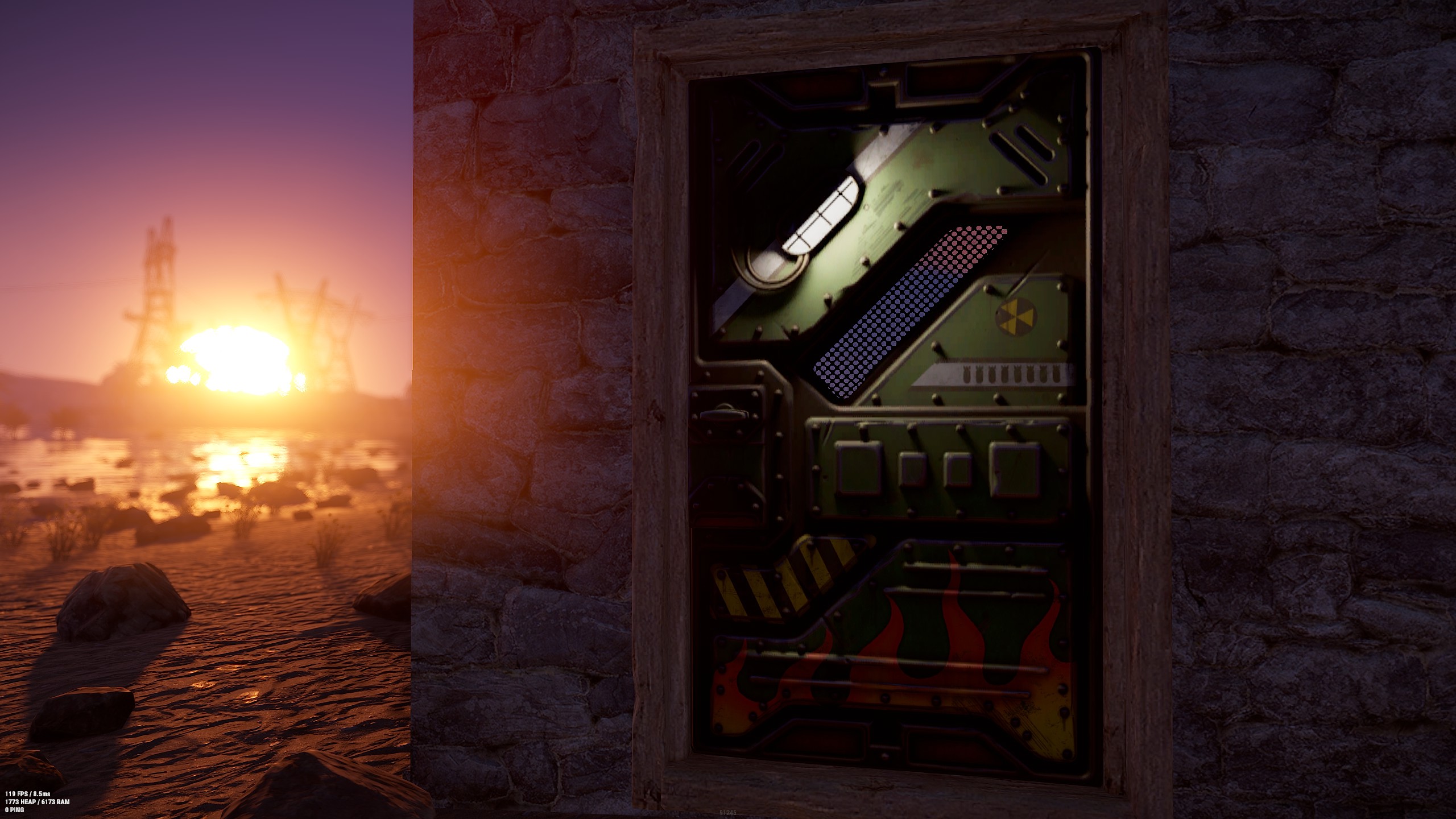 Bombshell Sheet Metal Door