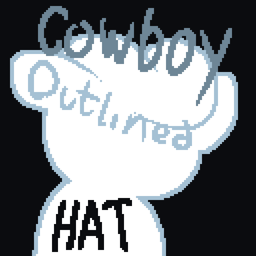 Cowboy Outilined Hat