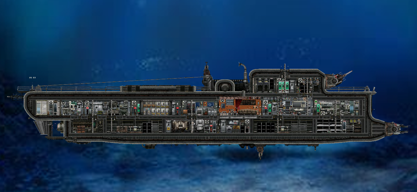 JinO class multifunctional submarine（Hungry Europans） – Barotrauma Mod