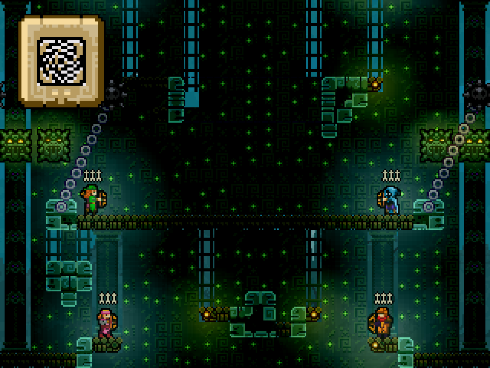 under the land