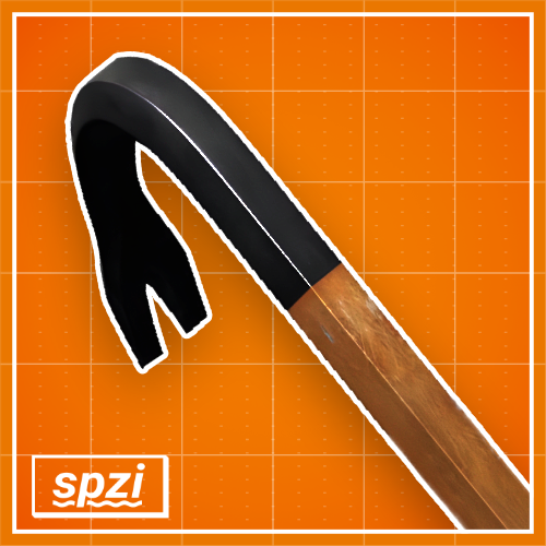 Orange & Black Crowbar