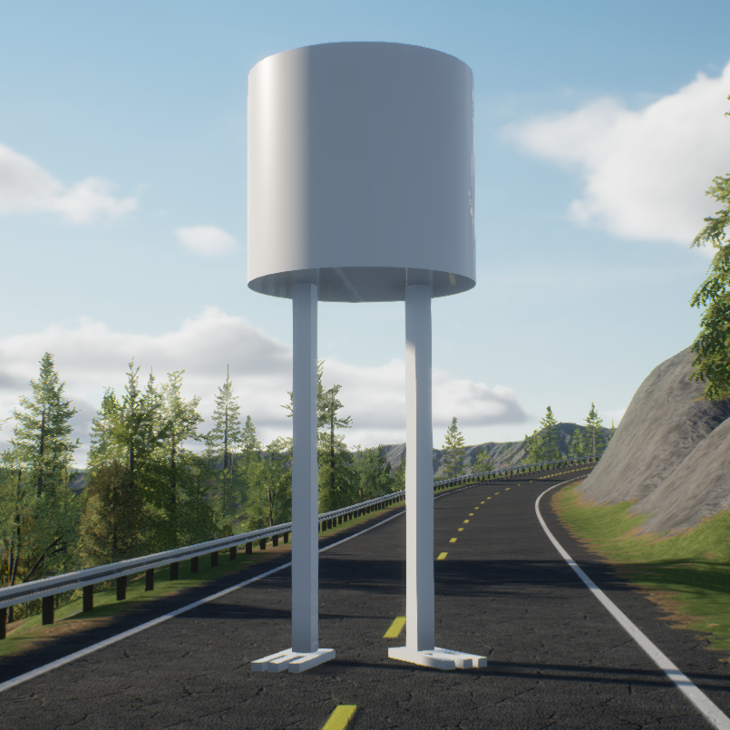 Cylinder with legs