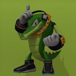 Vector the Crocodile Statue - Sonic Generations