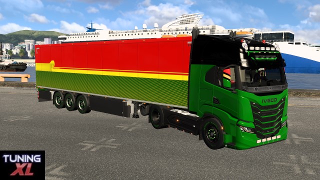 IVECO S-WAY + trailer Rasta edition (TruckersMP)