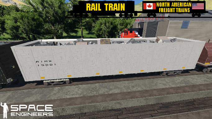 Rail Train AIM Tall Gondola Car Grey