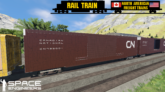 Rail Train CN Auto Parts Car