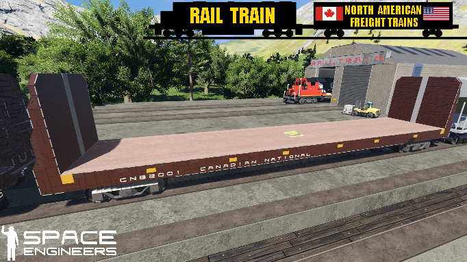 Rail Train CN Bulkhead Car