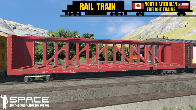 Rail Train CPR Centerbeam Car